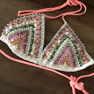 Victoria’s Secret beaded bikini top